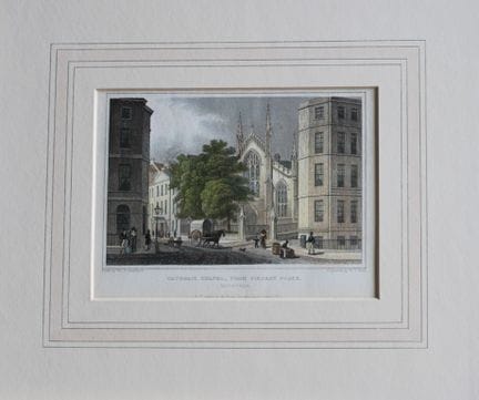 Thomas Shepherd - Catholic Chapel, Edinburgh engra