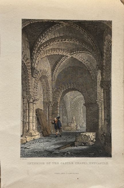 Thomas Allom - Interior de la capilla del castillo
