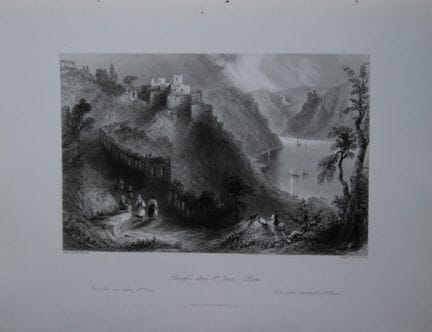 Révérend Wright - Le Rheinfels au-dessus de St Goa