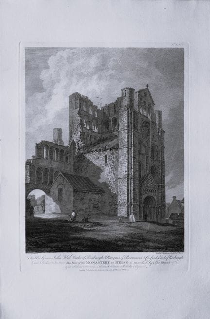 Thomas Hearne - El monasterio de Kelso, Roxburghsh