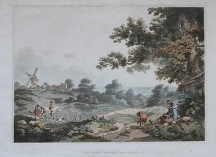 de Loutherbourg - Aquatinte représentant des ruine
