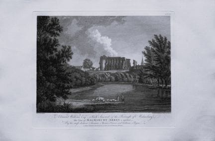 Thomas Hearne - Abadía de Malmsbury, Wiltshire, 17