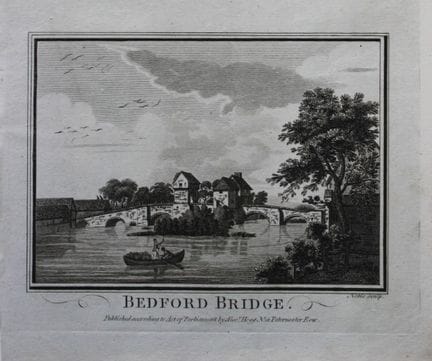 Alex Hogg - Bedford Bridge 1786.

This copperplate