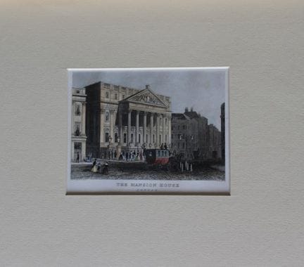 Thomas Shepherd - La Mansion House, grabado de Wil