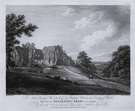 Thomas Hearne - Abadía de Egglestone, Yorkshire, 1