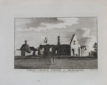 Alex Hogg – Christ Church Priory, Hampshire 1786.
