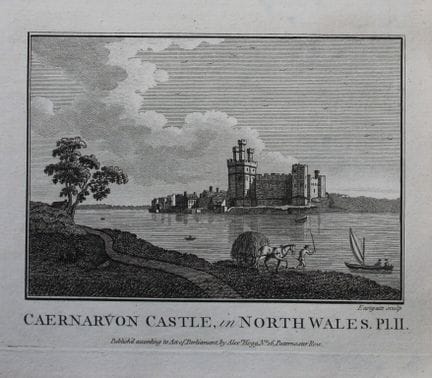 Alex Hogg - Caernarvon Castle, North Wales 1786.


