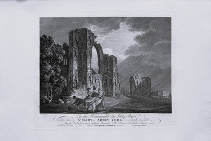 Thomas Hearne - Abadía de Santa María, York, 1786.