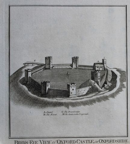 Alex Hogg – Vogelperspektive auf Oxford Castle, Ox