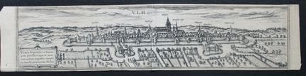 Braun &amp; Hogenberg - Ville d'Ulm, Allemagne, 15