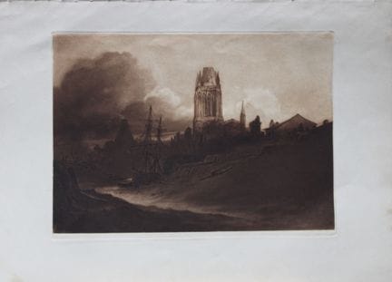 St. Mary Redcliffe, Bristol, gestochen von Sir Fra