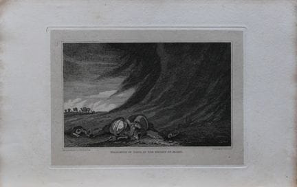 « Tourbillon de sable dans le désert d’Arabie », g