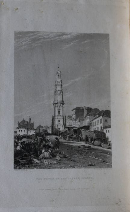 James Holland - La Torre del Clero, Oporto, grabad