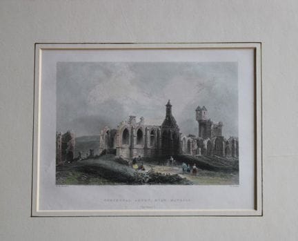 W. H. Bartlett – Corsregal Abbey, Ayrshire, gestoc