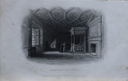 W. H. Bartlett - «El dormitorio de la reina María»