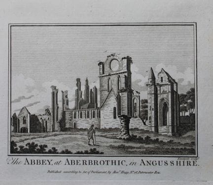 Alex Hogg - Aberbrothic Abbey, Angusshire 1786.

T