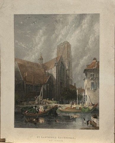 G Balmer - St Lawrence Cathedral, Rotterdam engrav