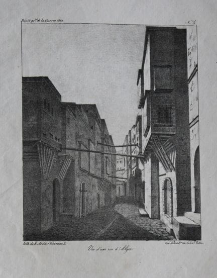 E. Ardit - Vue d’une rue d’Alger, 1830.

Cette gra