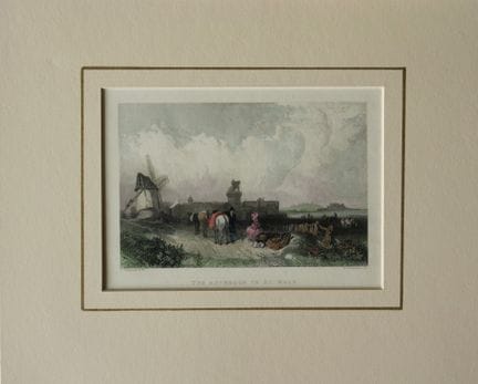C Stanfield - The approach to St Malo engraved by 