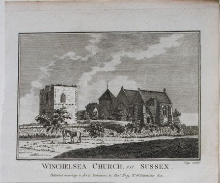 Alex Hogg - Winchelsea Church, Sussex 1786.

This 