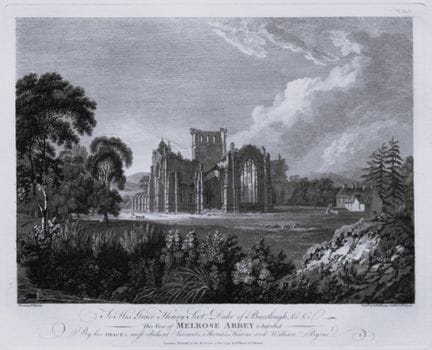 Thomas Hearne - Abadía de Melrose, Roxburghshire, 