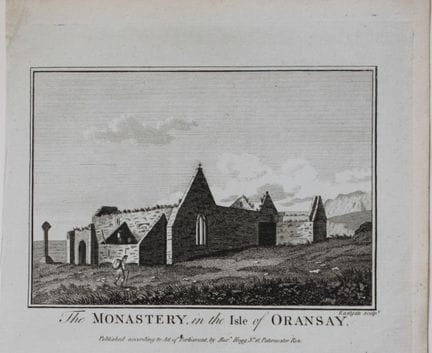 Alex Hogg - Isle of Oransay Monastery 1786.

This 