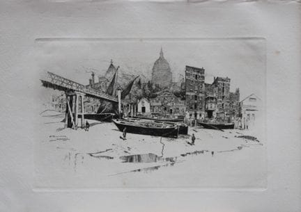 St. Paul’s Wharf, London, von Joseph Pennell, 1884