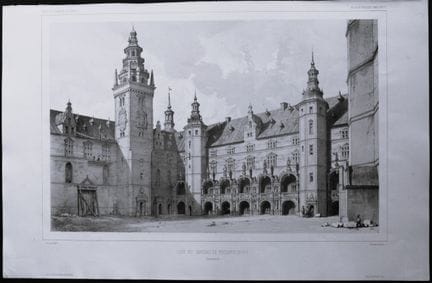 Dauzats - Château de Frederiksborg, Danemark, 1842