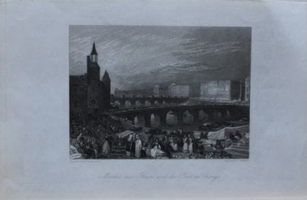 JMW Turner - «Marché aux Fleurs y el Pont-au-Chang