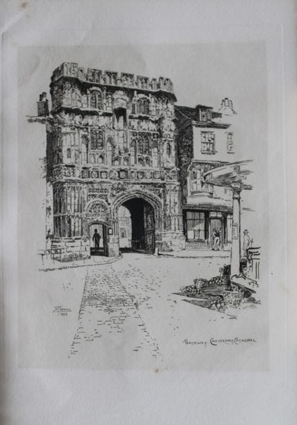 Die Kathedrale von Canterbury von Joseph Pennell, 