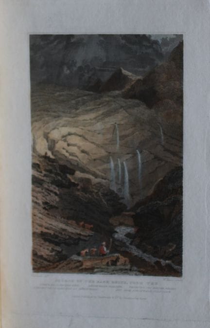 W. Tombleson - «El nacimiento del Rin Trasero», gr