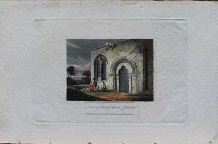 J. Storer - Église de Bibery, Gloucester, 1829.


