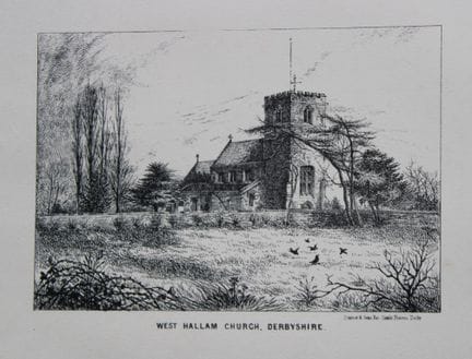 Bemrose - Église de West Hallam, Derbyshire, 1868.