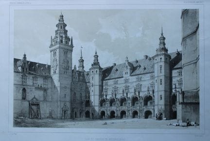 Dauzats - Château de Frederiksborg, Danemark, 1842