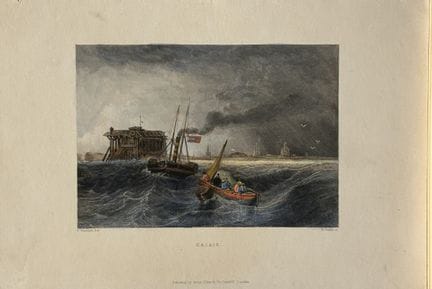 C Stanfield - Calais, France engraved by W Finden 