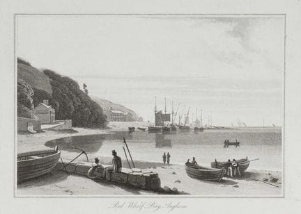W. Daniell - Red Wharf Bay, Anglesea, hacia 1820.
