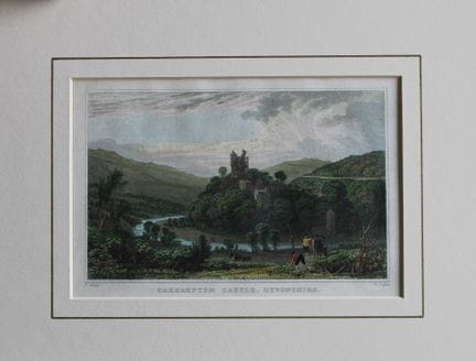 Thomas Allom – Oakhampton Castle, Devonshire, gest