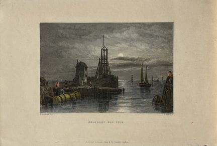 C Stanfield - Boulogne Old Pier engraved by F Find