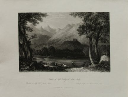 Oberst Cockburn – Schloss Nuss, Aostatal, gestoche