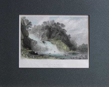 Thomas Allom – „Corra Lynn auf dem Clyde“, gestoch