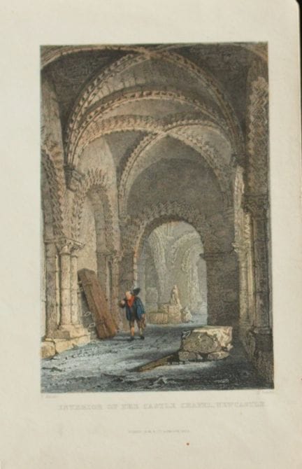 Thomas Allom – Schlosskapelle, Newcastle, gestoche