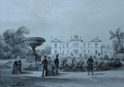 Bayot - Le château de Rosendal, Stockholm, 1842.

