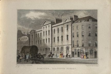 Thomas Shepherd - Compter, Giltdpur St engraved by