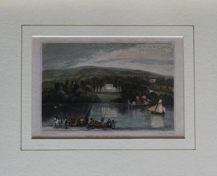 GB Campion - Vue sur la rivière Teign, gravure de 