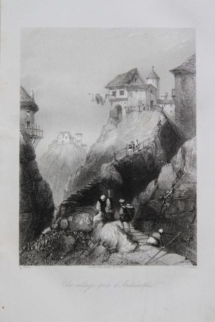 J. Salmon – Andrinople, gravure de l'Empire ottoma