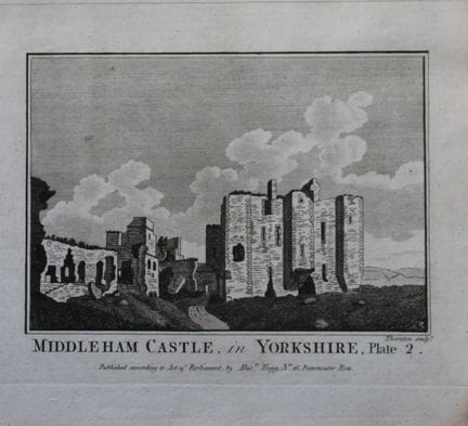 Alex Hogg - Château de Middleham, Yorkshire, 1786.