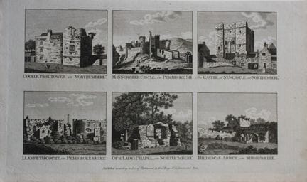 Alex Hogg - Castles and Abbeys in England 1786.

T