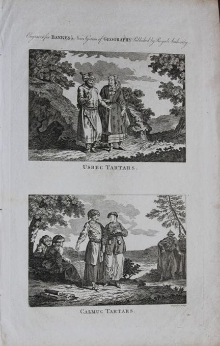 T. Bankes – Les Tatars calmouks, gravure de Grigni