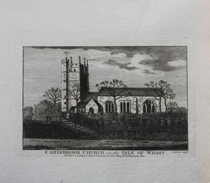 Alex Hogg – Carisbrook Church, Isle of Wight 1786.