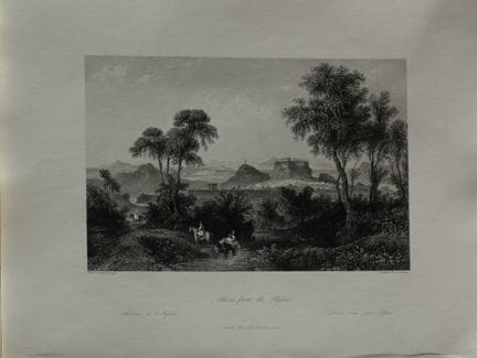Wolfensberger - Athens from the by E Brandard 1840